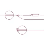 Kép 2/2 - Delphin Q-STOP stopper sárga + rózsaszín 7mm