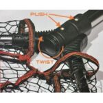 Kép 6/6 - Rapture Aggressor Rubber Net 65*50 merítő szák teleszkópos (2) nyéllel (1-1,7m)