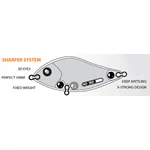 Kép 2/2 - Rapture Pro Sharper Jerk S Ss 70mm 17g, wobbler