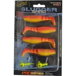 Kép 1/14 - Rapture Slugger Shad Set 75 Flame Yellow 4+2db/csg, műcsali szett