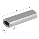 Kép 2/2 - Trabucco Crimps Oval Alu. 1.8*3.6*10mm 20db, roppantó (krimpelő) cső