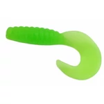 Kép 1/2 - Trabucco Yummy Bait Curly Tail green chartreuse 8db plasztik csali