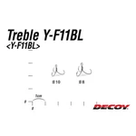 Kép 3/4 - Decoy Y-F11BL Extra Fine Wire #8 Barbless hármas horog 8 db/csg