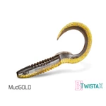 Kép 1/2 - Delphin TwistaX Eeltail UVs 5db 15cm MudGOLD gumihal