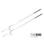 Kép 2/2 - Delphin THE END Skin rig kötött horog 2db 20cm 25lbs 08
