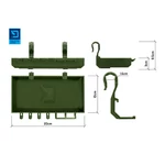 Kép 7/7 - Delphin ShelfPod Camo 20*10*3cm RodPod polc