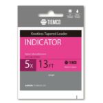 Kép 1/2 - Tiemco Indicator Tapered Leader 13ft 5X vékonyodó legyező előkezsinór