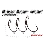 Kép 4/4 - Decoy Offset Worm 130M Makisagu Magnum #8/0 9,0gr súlyozott horog 3 db/csg