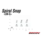 Kép 3/3 - Decoy SN-5 Spiral Snap 2 18lbs kapocs 6 db/csg
