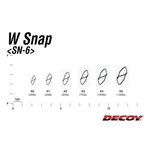 Kép 3/3 - Decoy SN-6 W Snap 1 40lbs kapocs 8 db/csg