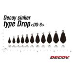 Kép 2/3 - Decoy DS-8 Sinker Type Drop 11 gr drop shot ólom 5 db/csg