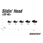 Kép 3/3 - Decoy SV-46 Slidin Head 2,5 g jigfej ólom 5 db/ csg