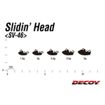 Kép 3/3 - Decoy SV-46 Slidin Head 2,0 g jigfej ólom 5 db/ csg