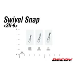 Kép 3/3 - Decoy SN-9 1 22lbs forgókapocs 6 db/csg