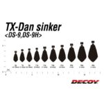 Kép 3/4 - Decoy DS-9H TX-DAN Sinker Heavy 18 gr drop shot ólom 3 db/csg