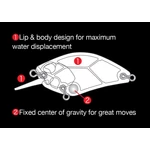 Kép 3/3 - Duo Realis Crank 55SR Kabuki 5.5cm 10gr AJA3055 Chart Gill Halo wobbler