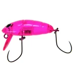 Kép 1/4 - Nories Crankin Pupa Shallow wobbler 35mm 2,6g (270) Clear Pink