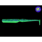 Kép 2/2 - Keitech Swing Bait 71mm (2,8") purple chartreuse gumihal, 8db/csg