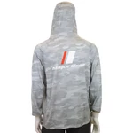 Kép 2/3 - Major Craft Sun Protection Hoodie UV-álló kapucnis felső L Light Gray