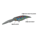 Kép 2/2 - Megabass Shading-X R 62 62mm 5,3g GG tennessee shad, wobbler