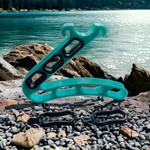 Kép 2/2 - Niedermayer Landing merítőszák tartó, türkíz / fekete