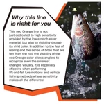 Kép 3/4 - Varivas Super Trout Area Super Ester Neo Orange 140m 0,104mm 2,1lbs monofil zsinór