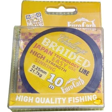 Eurocarp Challenge Braided 10 M 0,04mm  3 kg; fonott előkezsinór