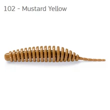 FishUp Tanta Mustard Yellow 2,5 (61mm), color:102, 8db; plasztik csali