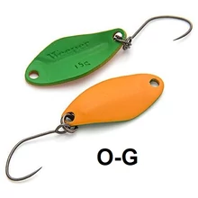 Nories Masukuroto Weeper 23mm 1.5g #076 kanál villantó (Ocker / Grün)