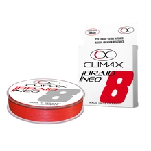 Climax iBraid Neo X8 Fluo Red 135m 0,08mm 4,9kg fonott zsinór