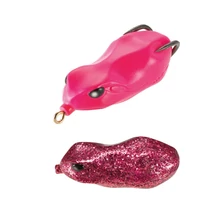 Tiemco Vajra Frog FRG-60 6cm 12 Pink Glitter gumibéka