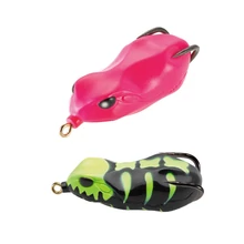 Tiemco Vajra Frog FRG-60 6cm 27 Yellow Skull gumibéka