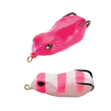 Tiemco Vajra Frog FRG-60 6cm 30 Striped Pink gumibéka
