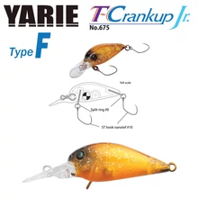 Yarie T-Crankup JR 675 Type F 28mm 1.8gr C19 YM Brown wobbler