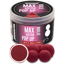Haldorádó MAX MOTION Boilie Pop Up 16, 20 mm - Fűszeres Vörös Máj 50g