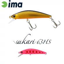 Ima Sukari 63HS 63mm 8g 018 Pink Yamame wobbler