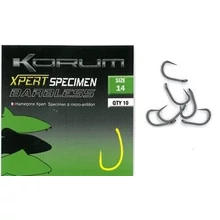 Korum Xpert Specimen Mikro szakállas horog 14, 10db