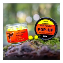 Feedermánia High Power Pop-Up Boilies & Barrels 8mm Sweet Pineapple/Édes Ananász 14g, horogcsali