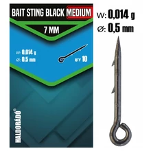 Haldorádó Bait Sting Black Medium 7mm fekete csalitüske 10 db/csg