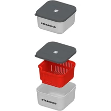 Trabucco Baitsafe Box 1,6l sealed & strainer, légmentes csalitartó doboz szűrőedénnyel