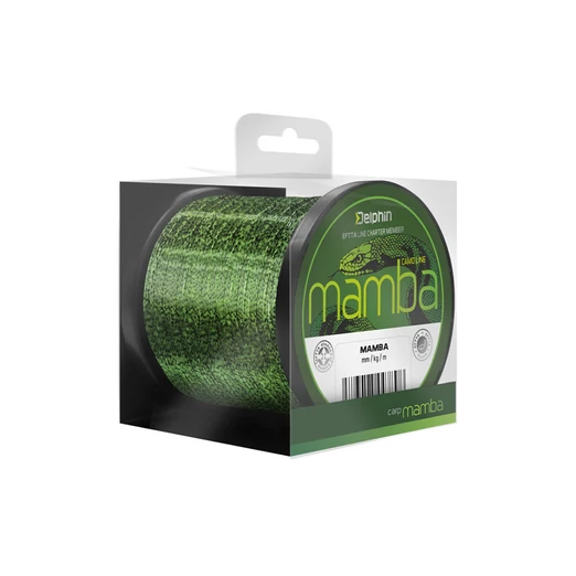 Delphin MAMBA Carp camou 0,34mm 17,8lbs 600m monofil zsinór