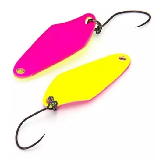 Nories Masukuroto Rooney 32mm 2.2g #002 kanál villantó (Fluo-Gelb / Pink)