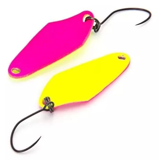 Nories Masukuroto Rooney 32mm 2.8g #002 kanál villantó (Fluo-Gelb / Pink)