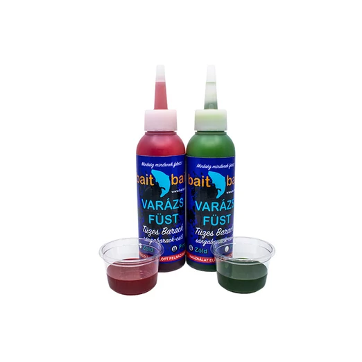 BaitBait Tüzes Barack fluo Liquid - Varázsfüst (fluo zöld) 100ml