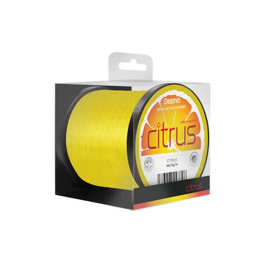 Delphin CITRUS sárga 0,30mm 15lbs 24200m monofil zsinór