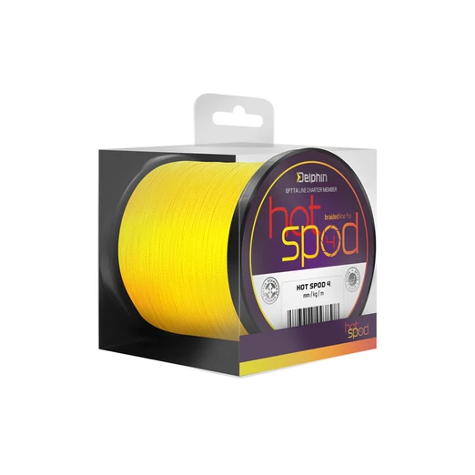 Delphin HotSPOD 4 sárga 0,14mm 9,10kg 300m fonott zsinór