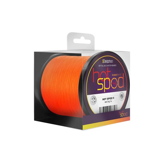Delphin HotSPOD 4 narancsszínű 0,14mm 9,10kg 300m fonott zsinór