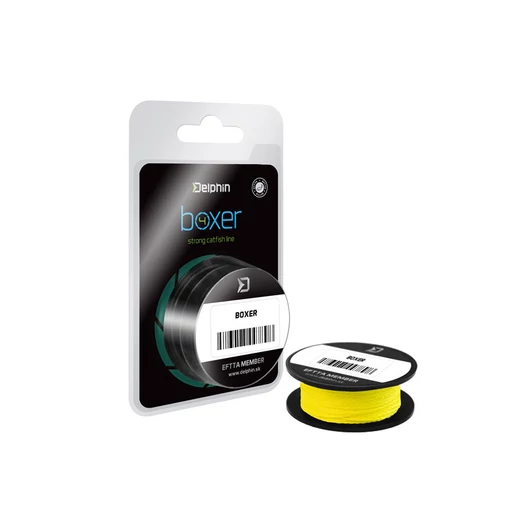 Delphin BOXER 4 fluo sárga 0,60mm 52,60kg 10m fonott előkezsinór