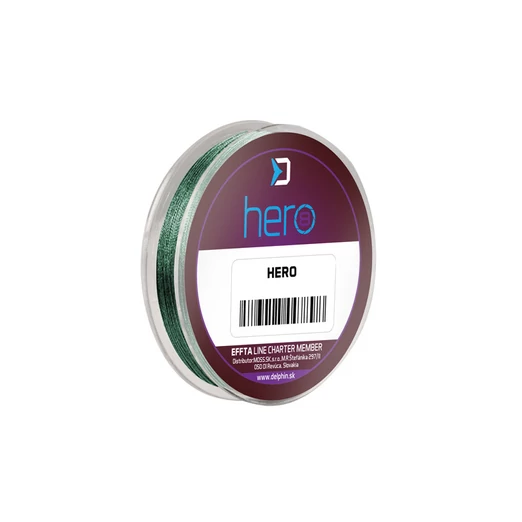 Delphin HERO 8 zöld 0,12mm 8,20kg 15m fonott előkezsinór