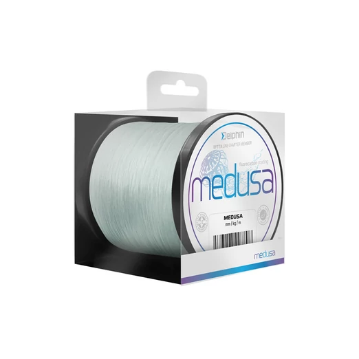 Delphin MEDUSA átlátszó 0,24mm 11,5lbs 1200m flurocarbon bevonatos monofil főzsinór